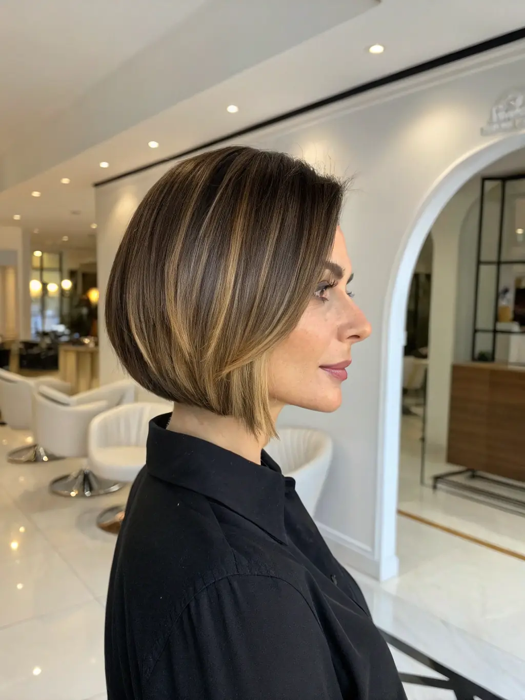 A vibrant image of a client's hair being expertly colored with highlights, demonstrating the salon's skill in creating beautiful and customized color blends.